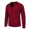 Męskie swetry Fashion Cardigan Casual Długi Rękaw Dzianiny Sweter Ropa de Hombre Coats Tops