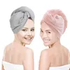 Microfiber Hair Towel Wrap for Women Adult Bathroom Absorbent Quick-Drying Home Bath Thicker Shower Long Curly Dry Hair Cap 211221