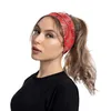 Vintage Hair Accessories Elastic Hair Band Sport Yoga Turban Headwear Cashew Flower Boho Headbands 1PCS Stretch Wide Headwrap
