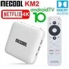 Mecool KM2 Google-zertifizierte 4K-TV-Box Android 10.0 Media Player Android10 ATV BT 2T2R Dual Wifi Dolby Audio Prime Video