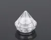 5G Diamond Shape Cream Box Acrylic Bottle Diamonds Creams Nail Glitter Pots Makeup Packing Cream Jars Cosmetic Packaging