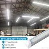 8FT LED-rör Ljus 120W integrerad T8 LED-ljusrör 8 fot dubbelsidiga sidor 576LEDS 13000 Lumens AC 110-240V