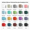 Hörlurskåpa för airpods 3 Multi Colors Soft TPU Air Pods Protector Fodral med CLASP RETAIL Box Packaging