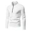 Maglioni da uomo 2021 Primavera Pullover caldo maglione lavorato a maglia da uomo solido dolcevita casual mezza zip pullover in pile invernale top