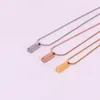 Trendy 14k Real Gold Jewelry Small Bricks Cube Chain Necklace For Women Elegant Charm Famous Design Pendant Wedding Chains2418