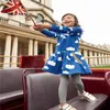 Girls Dresses for Autumn Spring Cotton Princess Party Wear Baby Clothes Long Sleeve Spaceships Festival 210529