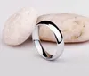 Yhamni 100% Authentic 925 Sterling Silver Rings for Women Men Simple Couple Ring Smooth Wedding Band for Lovers Gift212y