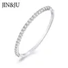 Jin&ju High Quality Fashion Jewelry Bangle Bracelets for Women Rose Gold Color Plated Bangles Grilfriend Birthday Gift Q0720