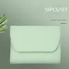 Tırnak Sanat Kitleri Clipper Seti 16pcsset Dayanıklı Manikür Pedikür Kütikül Çıkıştırıcı Dosya Makas Green302L8075089