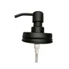 Matte Black Regular Mason Jar Soap Dispenser Lids Rust Proof 304 Stainless Steel Liquid Pump for Bathroom -Jar not Included