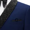 남자 양복 남자 블레이저스 Cenne des Graoom Slim Fit Men Suit 의상 의상 Homme Smart Casual Black Velvet Coat Groom Mens를위한 무도회