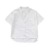 Sommar Baby Boys Solid Färg Tunna Kortärmad T-shirts Japansk stil Lös Casual All-Match Tops 210615