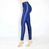 2021 Sexy Satin brillant taille haute Sport femmes Fitness brillant Yoga pantalon collants Leggings haute élastique H1221