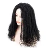 19 tum Box Braid Synthetic Wig Box-flätade dreadlocks peruker för svarta kvinnor 3130L