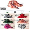 2019 Luksusowa marka Solid Color Gradient Silk Scarf Kobiety Moda Luksusowe Szale i Okłady Plaża Kobieta Foulard Morstaci