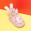 Caldi stivali da neve per ragazze Scarpe invernali Ragazzi Fondo morbido antiscivolo Baby Prewalker Addensare Scarpa da stivale in cotone per bambini caldi