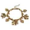 Ancienet silver gold Animal Elephant Heart Charm bracelet chains Bracelets women kids fashion jewelry will and sandy