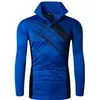 Jeansian Heren Outdoor T-shirt T-shirt Strand Droog Fit Lange Mouw Golf Tennis Bowling Shirts Tops LA305 Blauw 220312