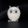 Mignon perle hibou broche broches argent or oiseau broches costume d'affaires robe hauts Corsage pour femmes hommes mode bijoux Will et Sandy