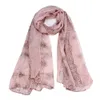 Moda Mulheres Cópia Clássica Cachecol Lenços Sun Proteção Gaze Cauze Lightweight Étnica Azul e Branco Porcelana Bali Scarf