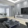 Duvar Kağıtları Modern Minimalist Moda Dokunmayan Duvar Kağıdı Rulo 3D Kabartmalı Şube Şerit Duvar Kağıdı Oturma Odası TV Kanepe Arka Plan