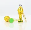 Trophée de Football européen en résine dorée cadeau champions du monde trophées de Football mascotte décoration de bureau à domicile artisanat
