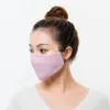 Broderie tridimensionnelle Emballage indépendant Masque en pur coton Lavable Belle preuve de la poussière et de la brume Pm2.5 Respirant Chaud WU1D720