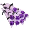Gros bain corps Rose fleur savons parfait comme faveurs de mariage cadeaux d'anniversaire ou décoration 6 couleurs fleur savon Rose