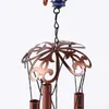 Objets décoratifs Figurines carillons éoliens suspendus pendentif en verre forme de coq exquise métal carillons durables cloche jardin décoration de la maison