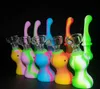 Straight hookahs gourd water pipe silicone cigarette electronic pipes accessories