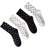 Mignon chiffres imprimer chaussettes femmes fille décontracté coton respirant chaussette pour cadeau fête mode bonneterie de haute qualité