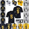 NCAA Michigan Football Jersey Cade McNamara Hassan Haskins Roman Wilson Daylen Baldwin Erick All Donovan Edwards Leon Franklin Cornelius Johnson Mike Sainristil