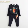 Bear Leader Girls Odzież Zestawy Dziewczyny Ubrania Z Długim Rękawem Koszulka + Spodnie 2 Sztuk Dla Dzieci Odzież Zestawy Odzież dziecięca 210708