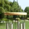 Grace Deep Resonant home Antique Metal Wooden 6 Tube Windchime Chapel Bells Wind Chimes Ornament Handicraft Gift RH4584