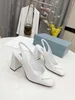 Nouvelle mode 2022 chaussures habillées pour femmes créateur de mode banquet cuir véritable talons épais 9.5 cm femmes 35-41