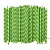 newBiodegradable Bamboo Straw Paper Green Straws Eco Friendly 25 Pcs a Lot on Promotion EWE5743