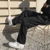 Men Casual Pants Solid Pleated Mopping Baggy Chic Japan Style Harajuku High Street Streetwear Teens All-match Soft Draped Retro Y0811