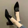 ドレスシューズSapatos de Salto Alto Elegante Feminino Sapatos de Salto Alto Ponta Properente Para Mulheres Primavera 220309