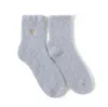Оптовая продажа женщин зимние носки горячая шерсть красивый коралловый бархат нечеткий плюш каваи повседневные эффекты цвета домашняя мука носок
