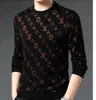 002021 Trade transgraniczne Handel zagraniczny Nowy sweter Mężczyźni Koreański Okrągły Neck Sweter Slim Jesień Winter Wzór Młodzieży Dzianiny Dorywczo Downoling Koszula dla męskich swetrów
