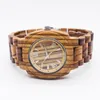 Wristwatches Fashion Handmade Women Dress Wood Watch Natural Zebra Sandalwood Wristwatch For Men Woman Japan Quartz Analog Wooden Wateches