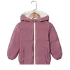 Inverno crianças para baixo jaquetas para meninas casacos engrossar pato para baixo meninos jaqueta criança toddler com capuz outerwear bebê crianças snowsuit roupas h0909