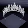 Kolczyki Naszyjnik Vintage Kryształ Zestawy Biżuterii Bridal Moda Tiaras Crown Choker Kobiety Suknia Ślubna Zestaw panny młodej