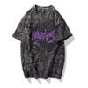 Tye Dye Drukowane Mężczyźni Koszulki Summer Moda Mężczyzna Krótki Rękaw Koszulka Hip Harajuku Tshirt dla Tops Odzież 210716