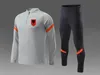 Tute da calcio da uomo dell'Albania tuta da allenamento per corsa all'aperto Kit da calcio per bambini autunno e inverno Home Logo personalizzato296q