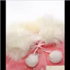 Kurtki Odzież Odzież Baby Maternity Drop Delivery 2021 Zimowe Dziewczyny Płaszcz Faux Fur Children Baby Cloak Pearl Buttons Kurtka Plus Vet