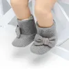2018冬のウォームニットブーツ幼児幼児ソフトソールシューズフラワーベビーシューズベビーガールズブーツ新生児ブーツ0-18m G1023
