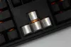 teamwolf MX-Tastenkappe aus Edelstahl, silberfarbene Metall-Tastenkappe für mechanische Tastatur, Gaming-Taste, Pfeiltaste, beleuchtet durch Hintergrundbeleuchtung, Y175I