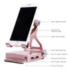 Mobile Phone Stand Holder Charging Portable Power Bank LED Light Multi Function Bracket For Games Cell Mounts & Holders