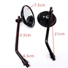 Motorcycle Mirrors 10mm 8mm Universal Side Mirror Rear View Convex Black Retrovisor Moto For R1200GS S1000XR S1000R G310328D